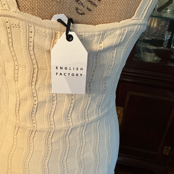 English Factory Cream Cable Knit Maxi Dress - Picture 5 of 8